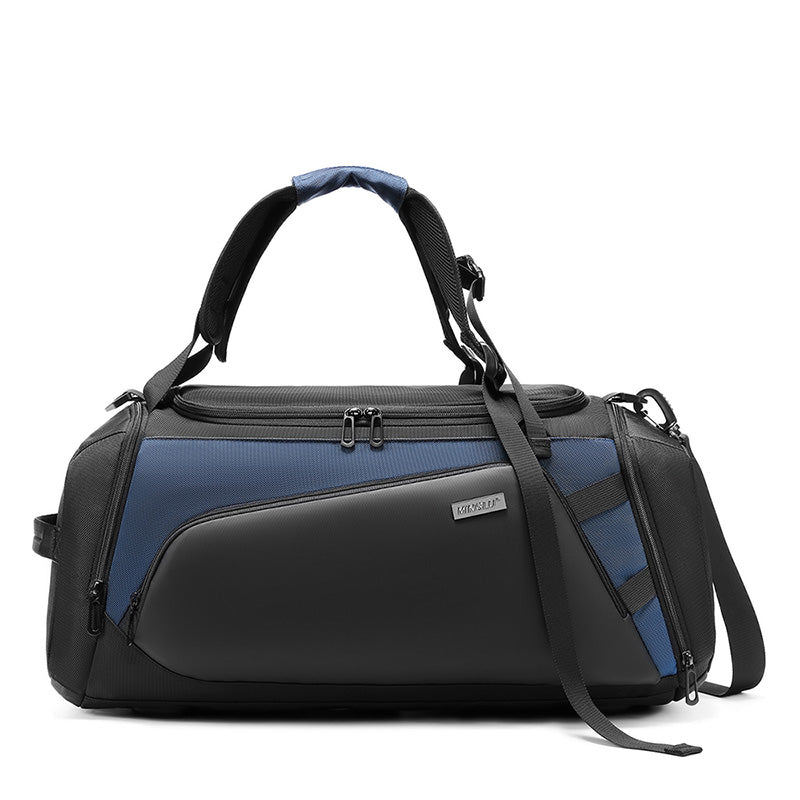 Oxford Duffel Bag with Separate Shoe Compartment – Black