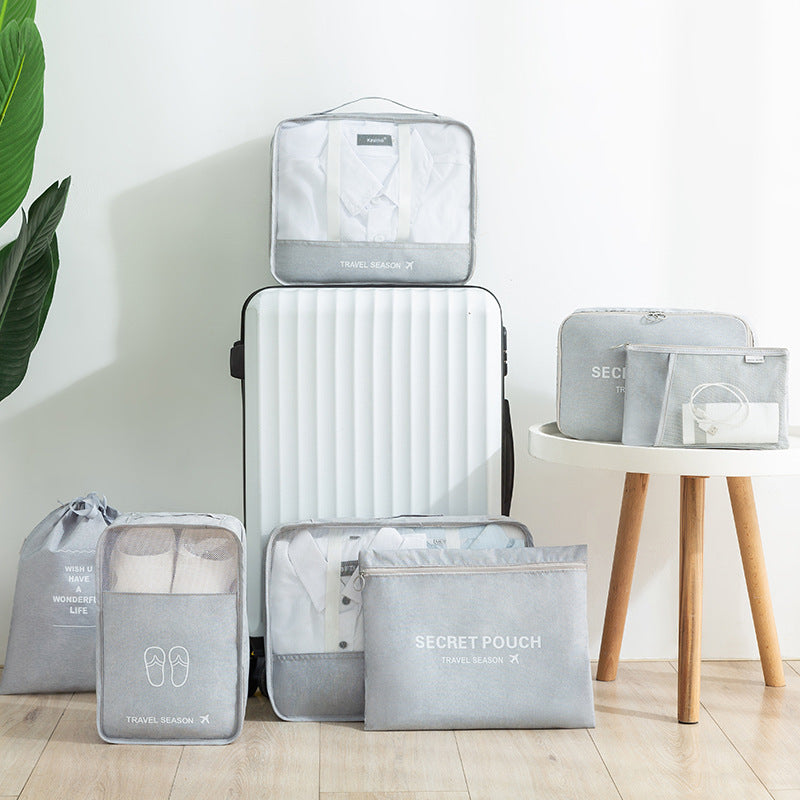 8-Piece Travel Luggage Organizer Set – Compression Packing Cubes for Suitcases