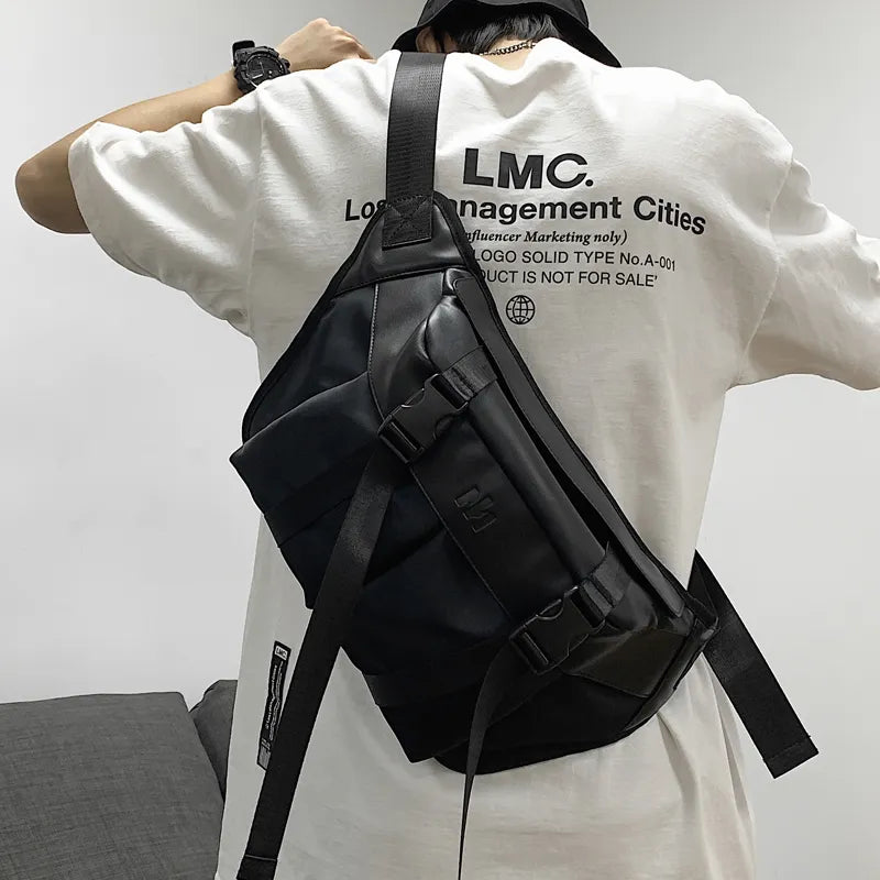Waterproof Urban Sling Bag - Street Style & Durable