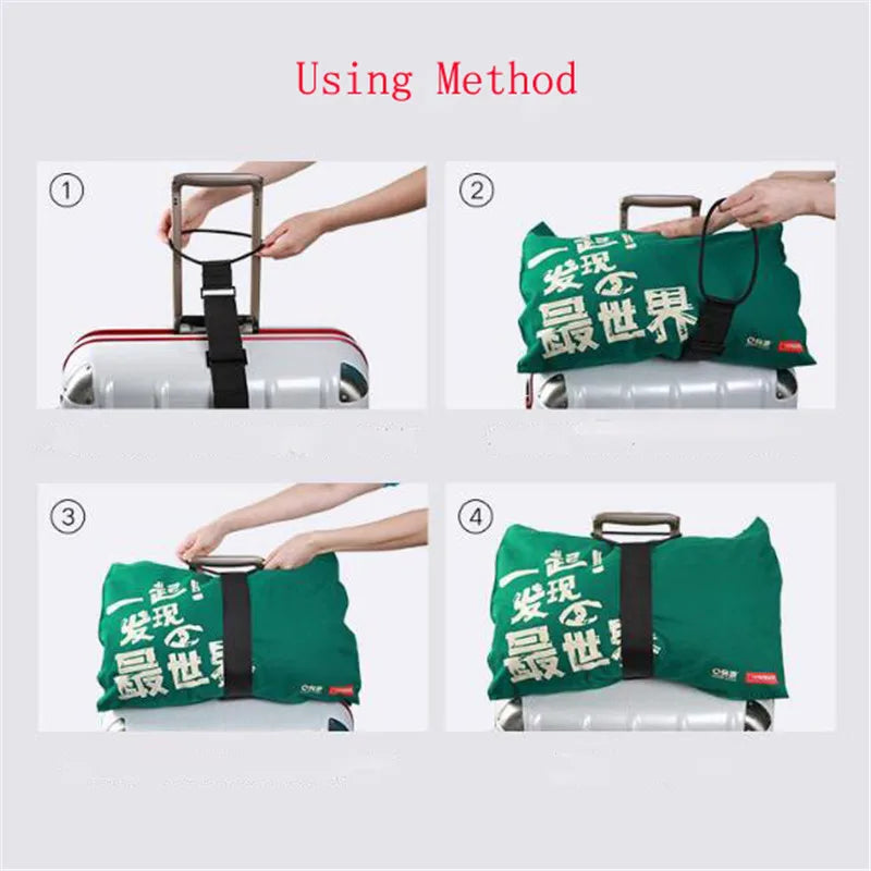Adjustable Luggage Strap – Travel Bag Holder for Suitcase Handles