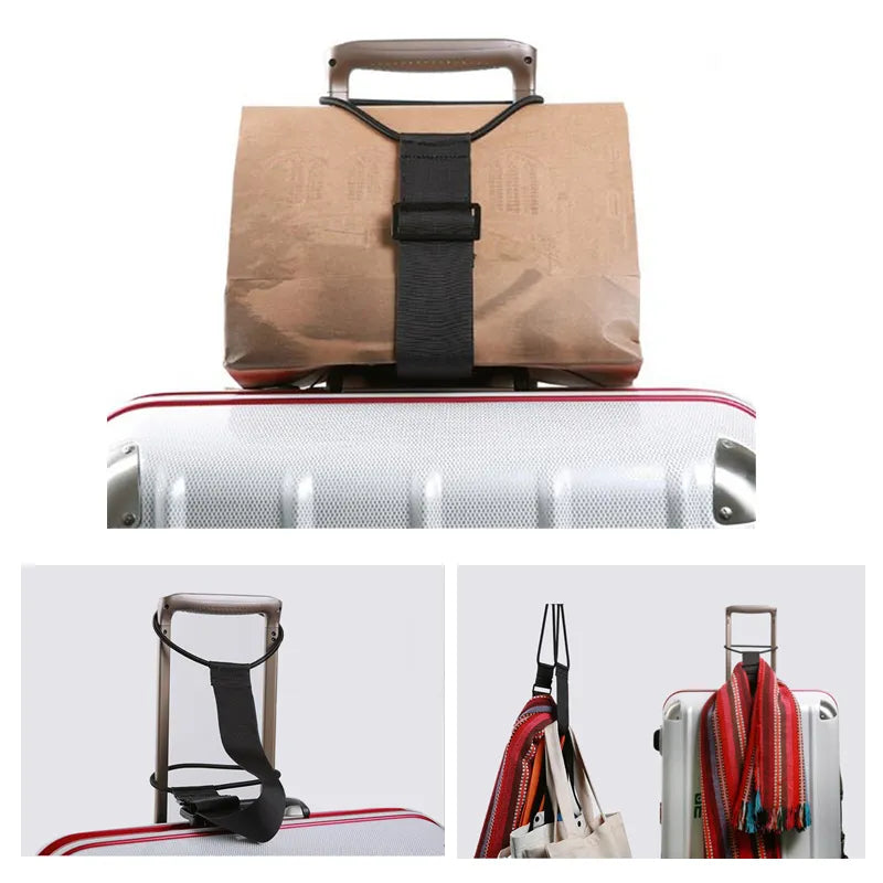 Adjustable Luggage Strap – Travel Bag Holder for Suitcase Handles
