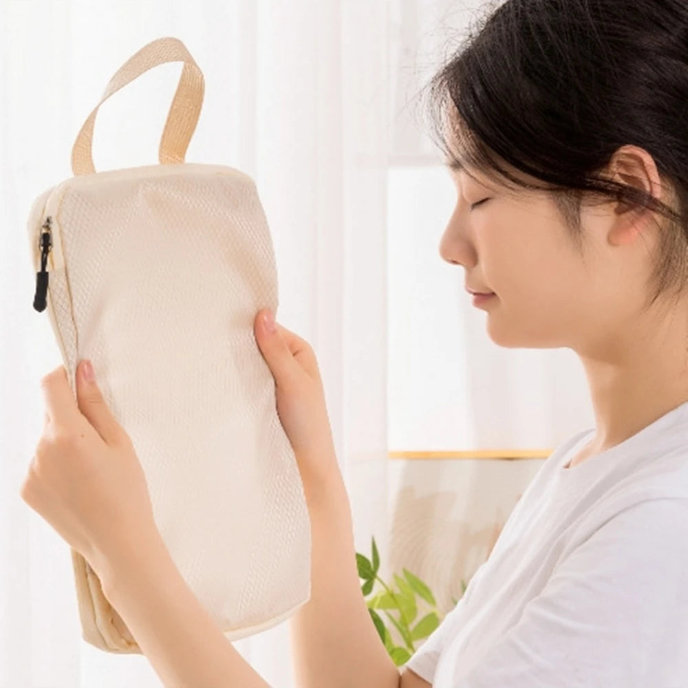 3-Piece Compressible Travel Luggage Organizer Set – Nylon Suitcase Storage Bags